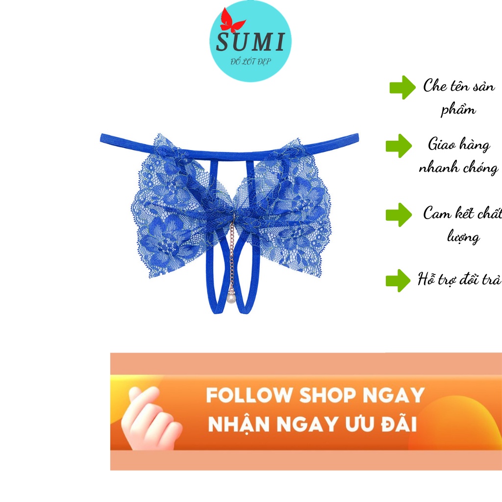 Quần xì lọt khe, quần lót lọt khe mẫu ren nơ SUMI 220402 | BigBuy360 - bigbuy360.vn