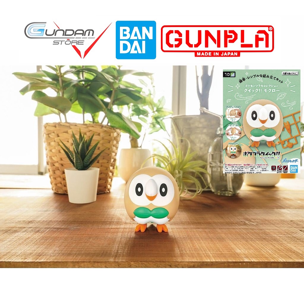 Mô Hình Lắp Ráp POKEMON ROWLET Pokepla COLLECTION QUICK 10 Bandai Figure Rise Standard Đồ Chơi Anime Nhật