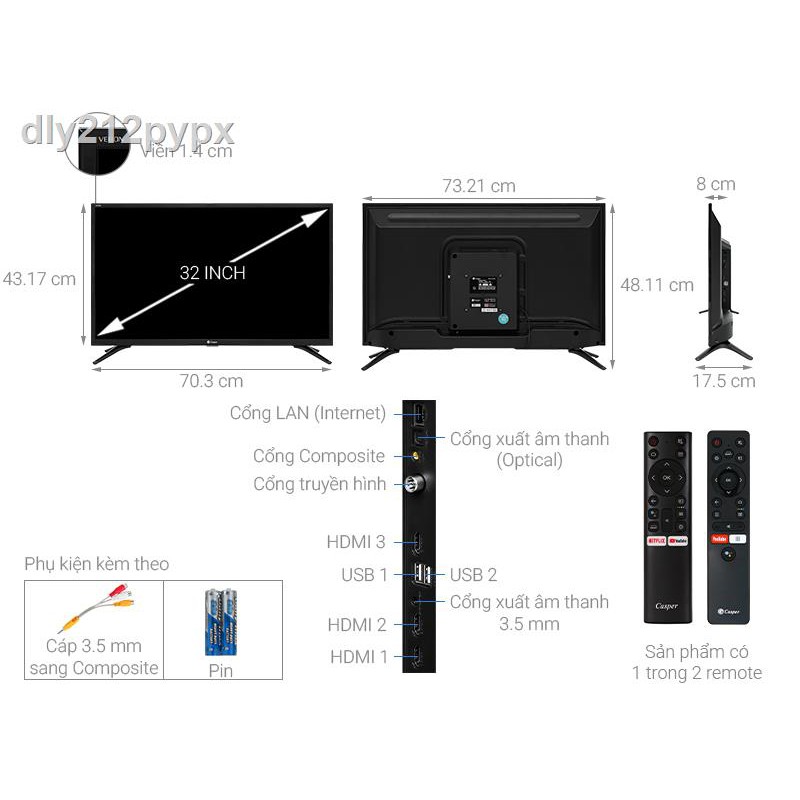 ✉♦☸Smart Voice Tivi Casper Android HD 720 32 inch 32HG5000 / 32HG5100 / 32HG5200 - Hàng Thái Lan - Tivi giá rẻ - Bảo hàn | BigBuy360 - bigbuy360.vn