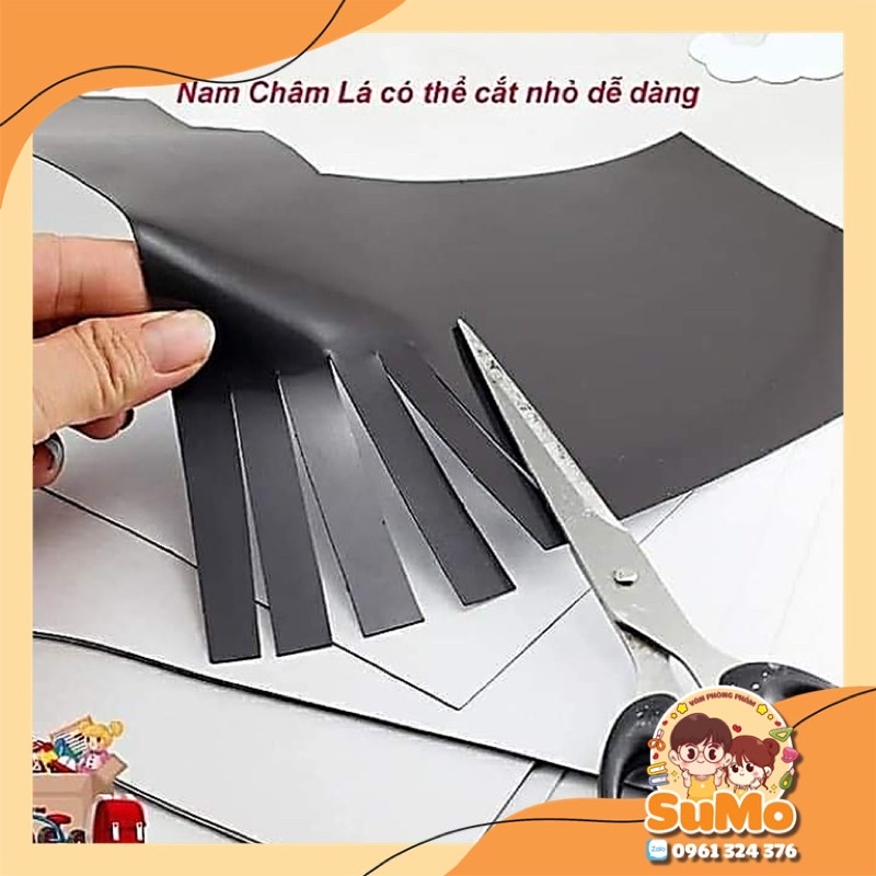 Nam châm lá dẻo A4 loại có decal