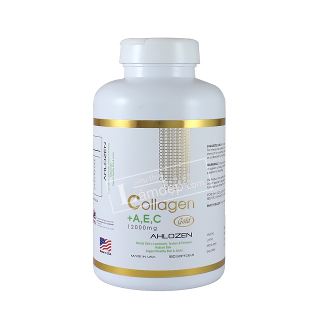 Collagen AEC Gold 12000mg Ahlozen Cao Cấp Từ Mỹ