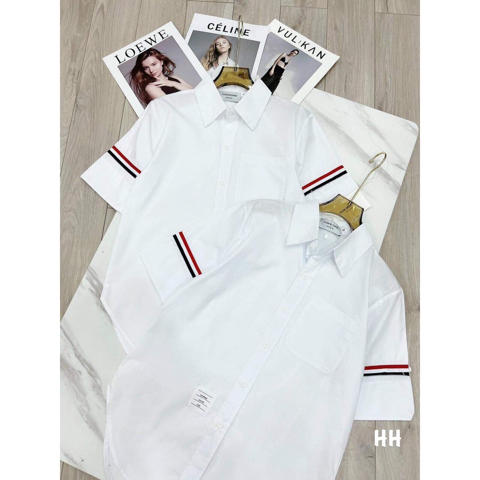 Áo Sơ mi cộc tay chạy rót cánh tay Áo nam nữ  siêu hót