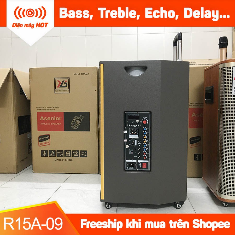 Loa kéo Karaoke Nghe nhạc RUBY R15A-09 Công suất 500w