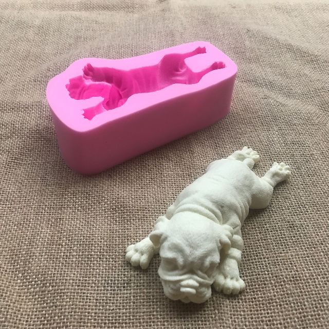 Khuôn silicon 4D Cún con 13cm