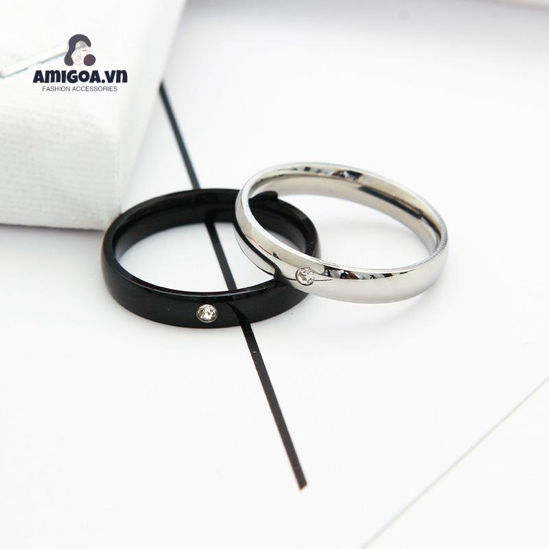 ✨✨Nhẫn Kim Cương Đơn Quà Tặng Sinh Nhật Cho Cặp Đôi