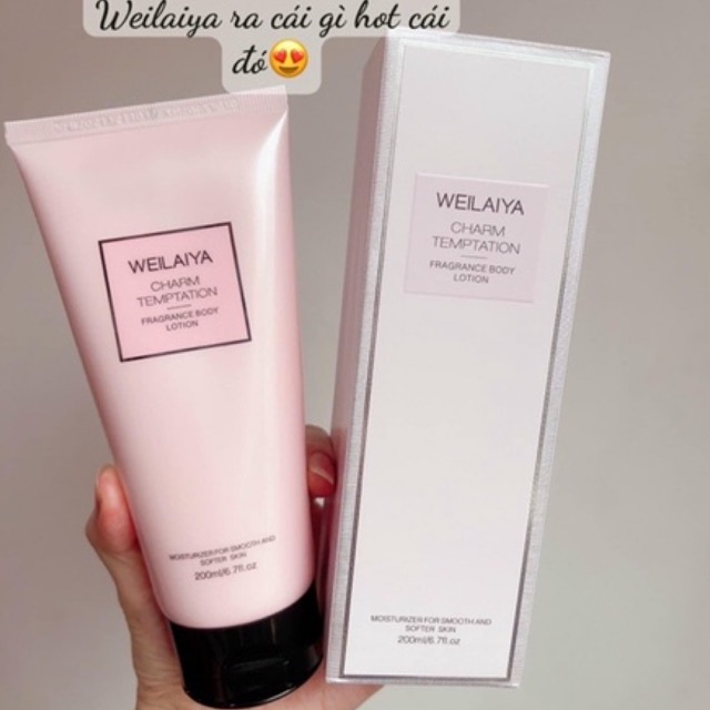 Dưỡng Thể Nước Hoa Body Lotion Weilaiya Cấp Ẩm, Dưỡng Da Body Mềm Mịn Thơm. Tặng Mascara Chuốt Mi Xinh - Lunary Beauty