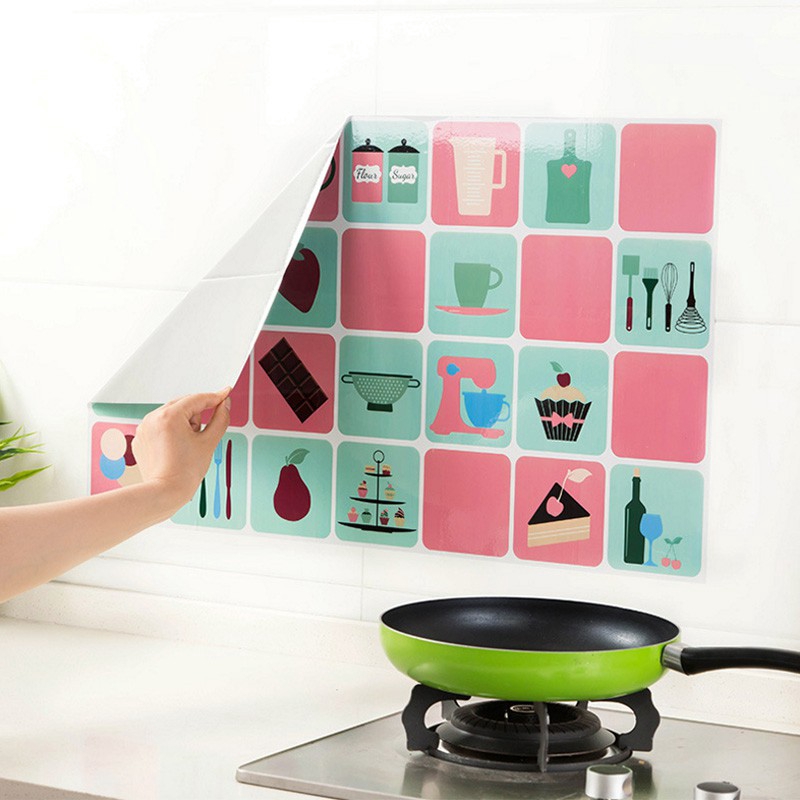 Giấy dán tường trang trí nhà bếp chống nước