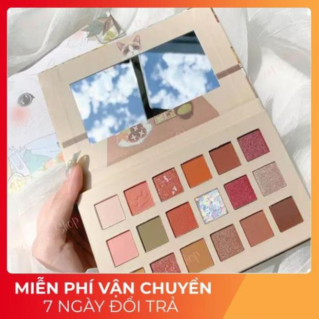 Phấn Mắt ⚡️𝐅𝐑𝐄𝐄 𝐒𝐇𝐈𝐏⚡️ Phấn Mắt Muge Leen Cat 18 Ô  Kèm Gương Mẫu Mới | BigBuy360 - bigbuy360.vn