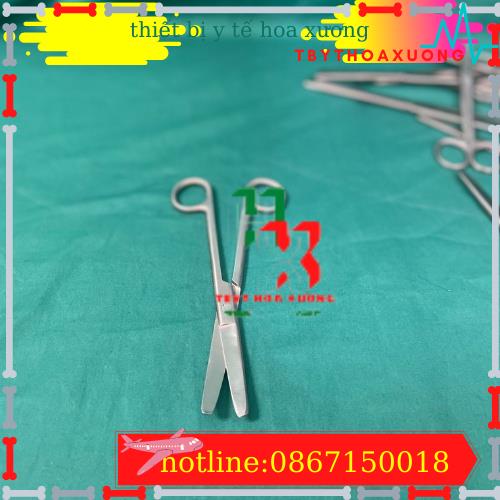 Kéo Y Tế , Kéo Cong 2 Đầu Tù 18cm Sắc Bén Hàng Loại 1 Pakistan