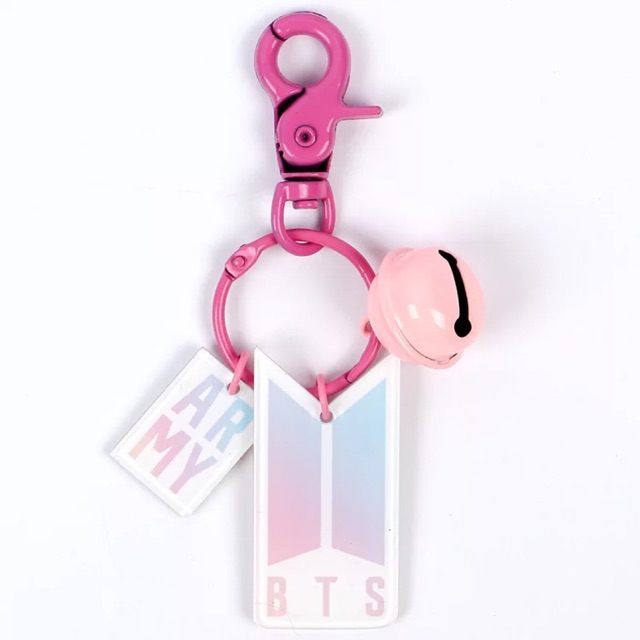 Móc khoá BTS ARMY (có lúc lắc kêu reng reng)