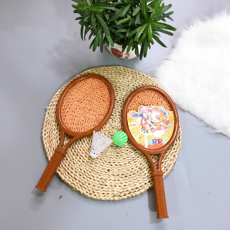 Đồ chơi Vợt Cầu lông kiêm Vợt Tennis bằng Nhựa cho Trẻ em - Giúp bé vận động và vui chơi