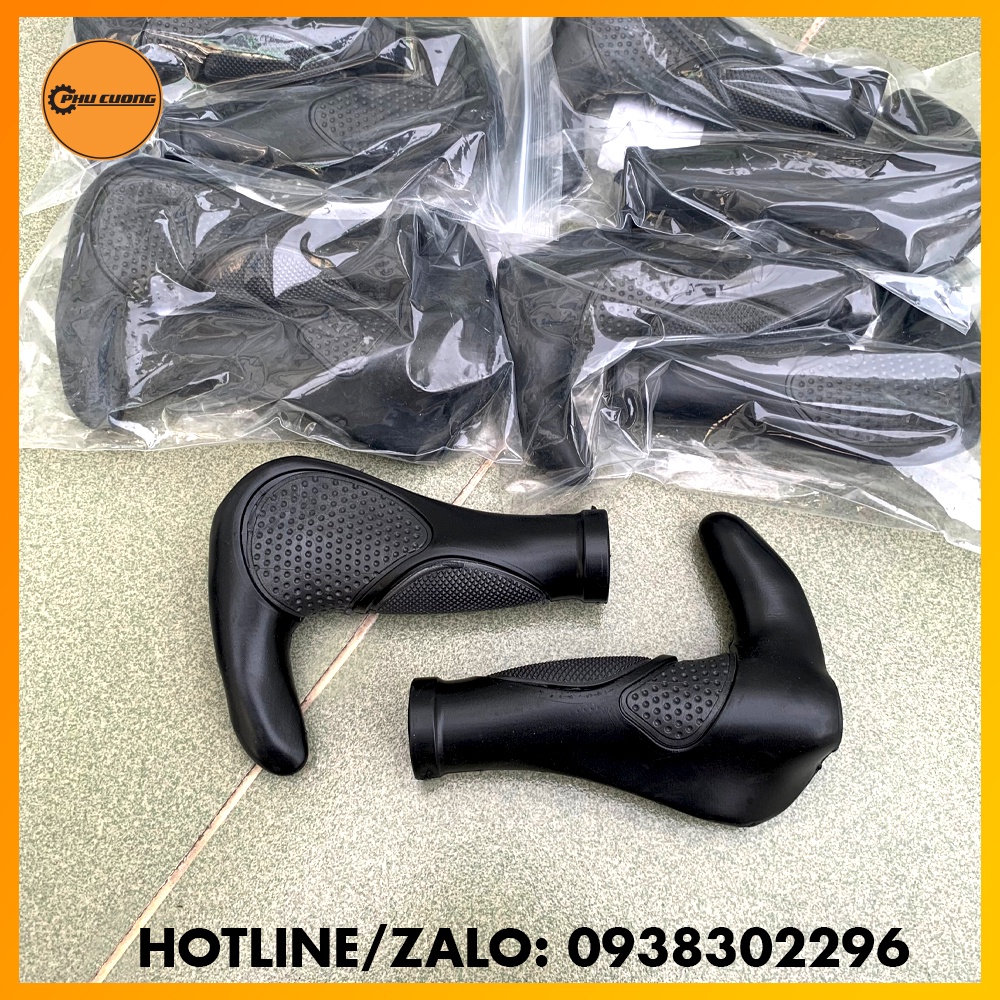 Tay nắm xe đạp thể thao có sừng chống mỏi , trơn tay - chống nước, chống trượt