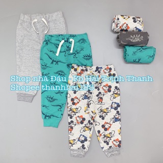 Set 3 quần nỉ da cá bé trai xuất dư