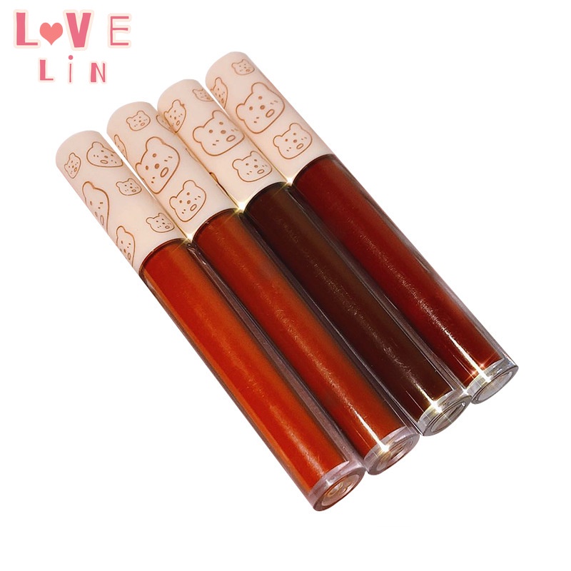 Set 4 Thỏi Son Kem Lì NYXKISS Không Khô Môi Chống Dính Cốc 4 Màu Sắc Tùy Chọn
