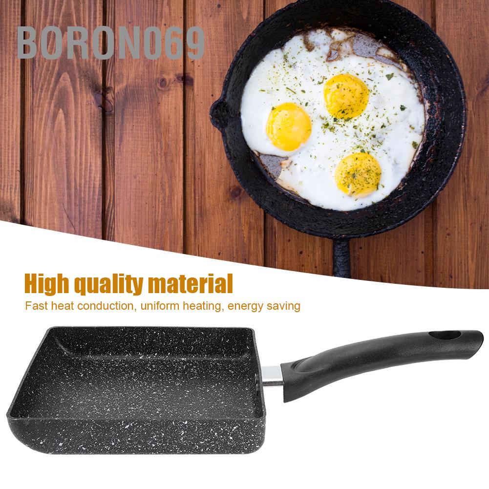 Boron069 Non‑stick Omelette Pan Egg Steak Frying Pizza Cooking Pot Kitchen Supplies for Induction Cooker