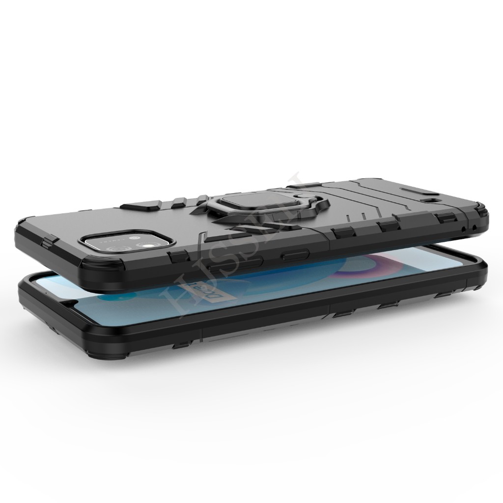 Ốp điện thoại TPU silicon + nhựa cứng kiểu giáp cứng chống sốc cho Realme C11 2021 Realme C21 C20 C17 C15 C11