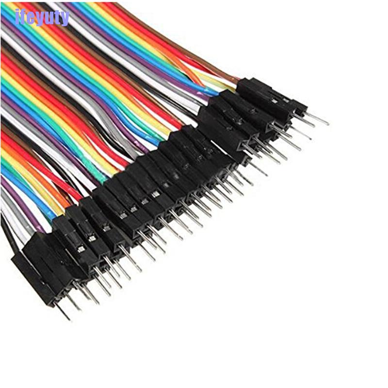 [IYU]  40pcs Dupont 10CM Male To Female Jumper Wire Ribbon Cable for Arduino FE