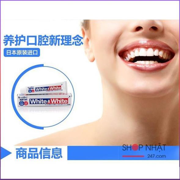 [NHẬT NỘI ĐỊA] Kem Đánh Răng White &amp; White Nhật Bản - Tuýp 150g