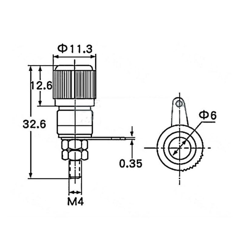 Ổ Cắm Bắp Chuối Đỏ Và Đen 4mm Chuyên Nghiệp
