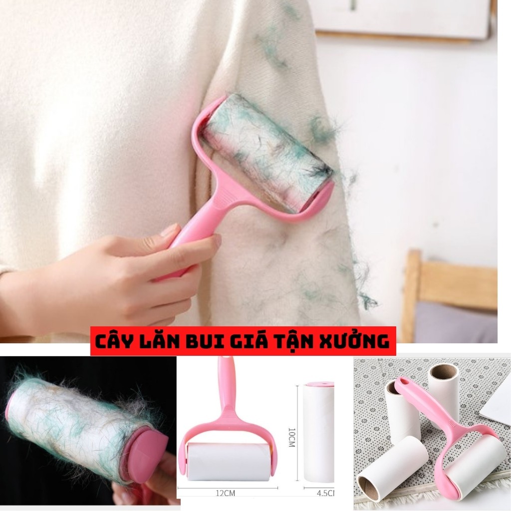 Cây lăn bụi quần áo,dính hút bụi giường ghế sofa