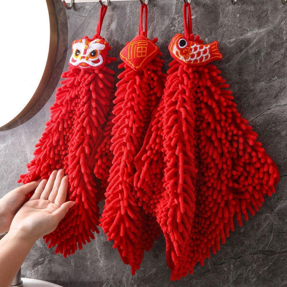 Khăn Lau Tay Bằng Vải Vi Sợi Dày Dặn Mềm Mại Thấm Hút Nước Cho Nhà Bếp/ Phòng Tắm