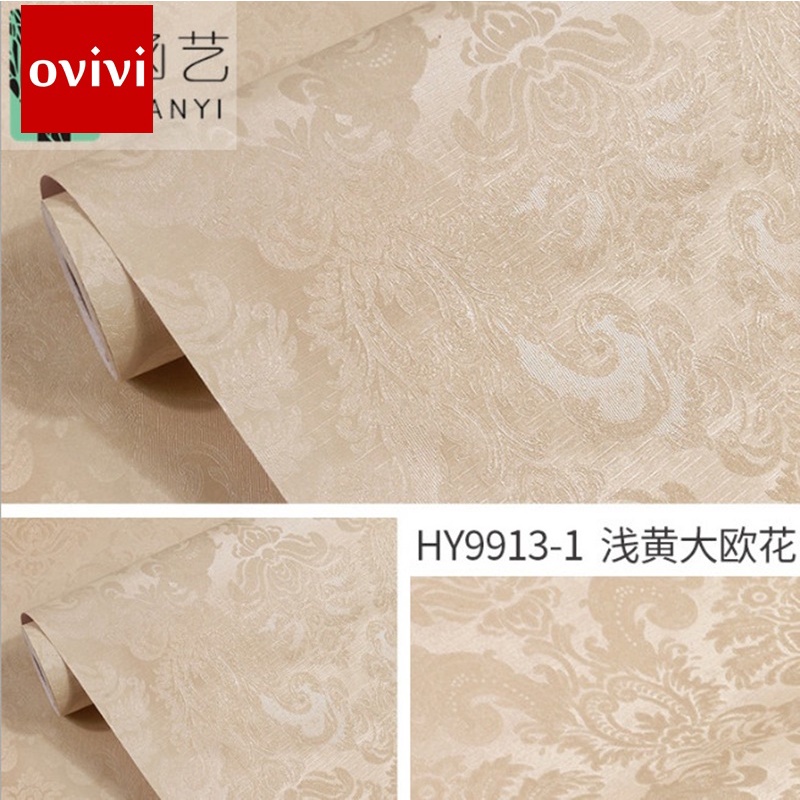 Giấy dán tường phòng ngủ 3d có keo sẵn 10m hoa văn giá rẻ đẹp ovivi