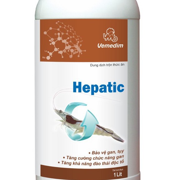 vemedim  Hepatic - Kích thích ăn mồi cho Tôm (1 Lít) - HÀNG CHÍNH HÃNG