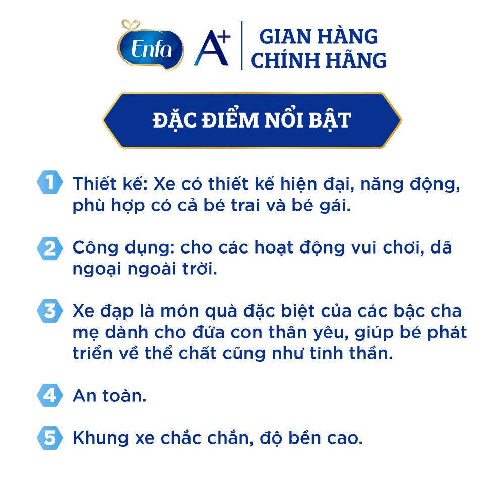 [MKB Gift] Quà Tặng Độc Quyền Enfa - Xe Đạp Thể Thao Cho Bé