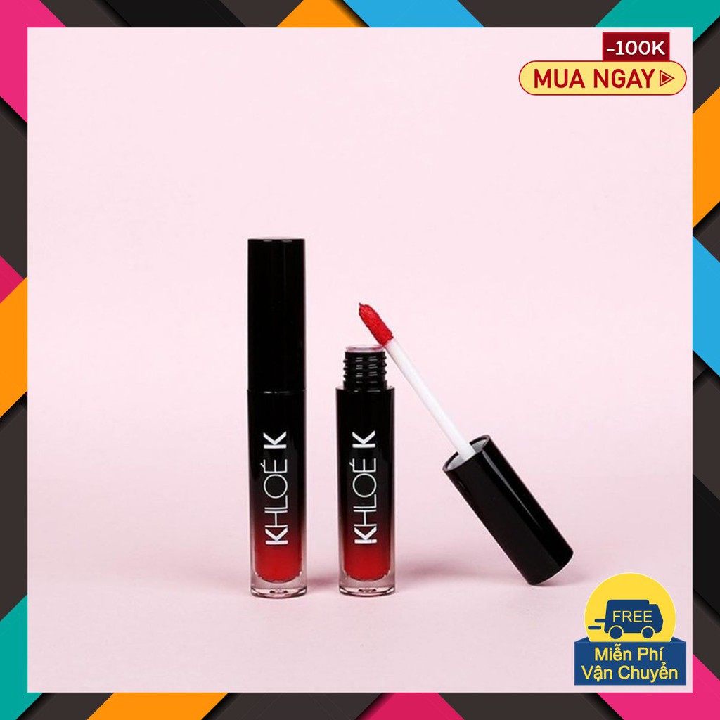 Combo 2 Son Dưỡng dạng kem Cao Cấp Khloe K Màu Đỏ Cam King.Shop.60