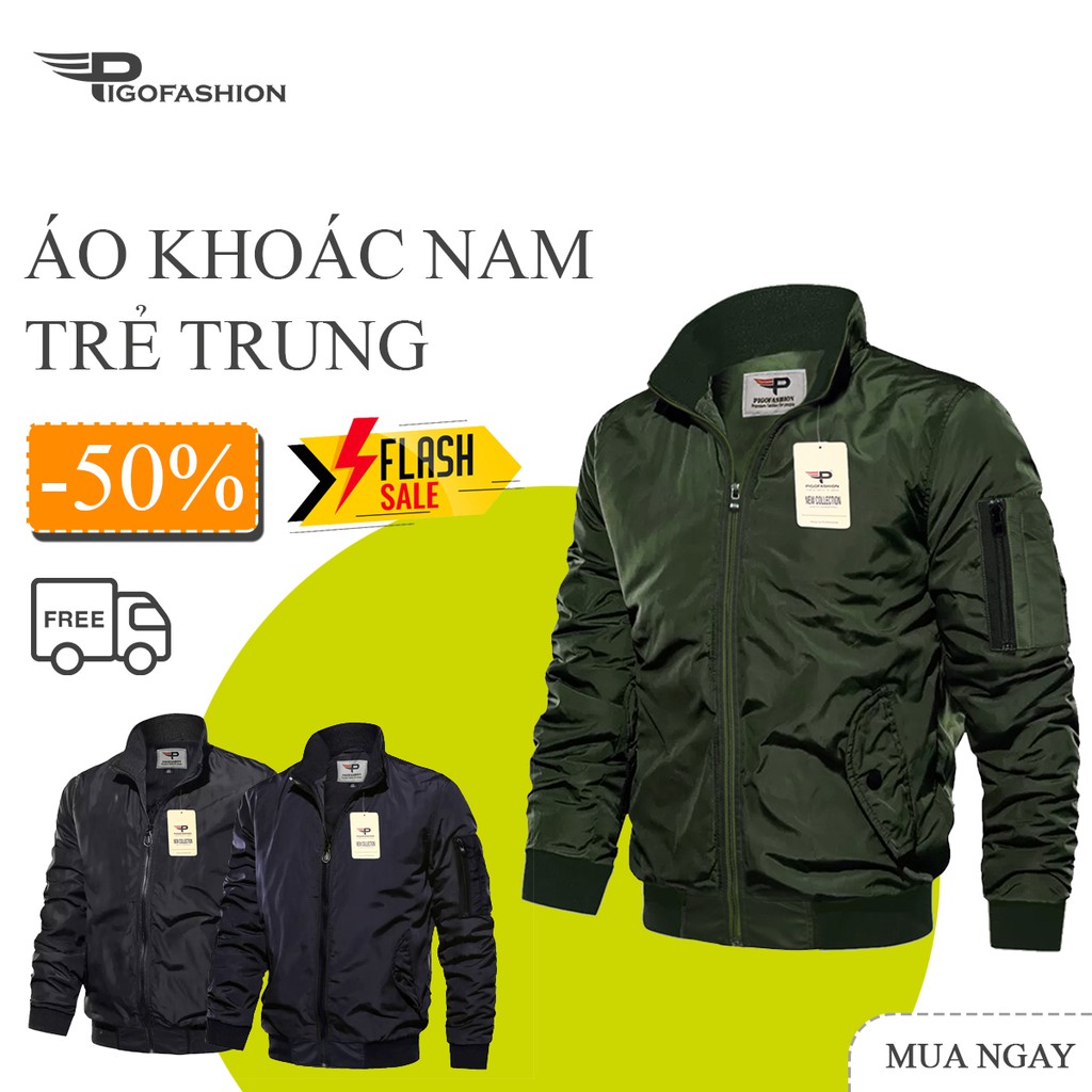 Áo khoác dù nam chống nắng thoáng mát cao cấp hàng hiệu thời trang Pigofashion AKD35 -N2- chọn màu