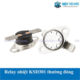 Relay nhiệt KSD301 thường đóng 250V 10A nhiều mức nhiệt độ