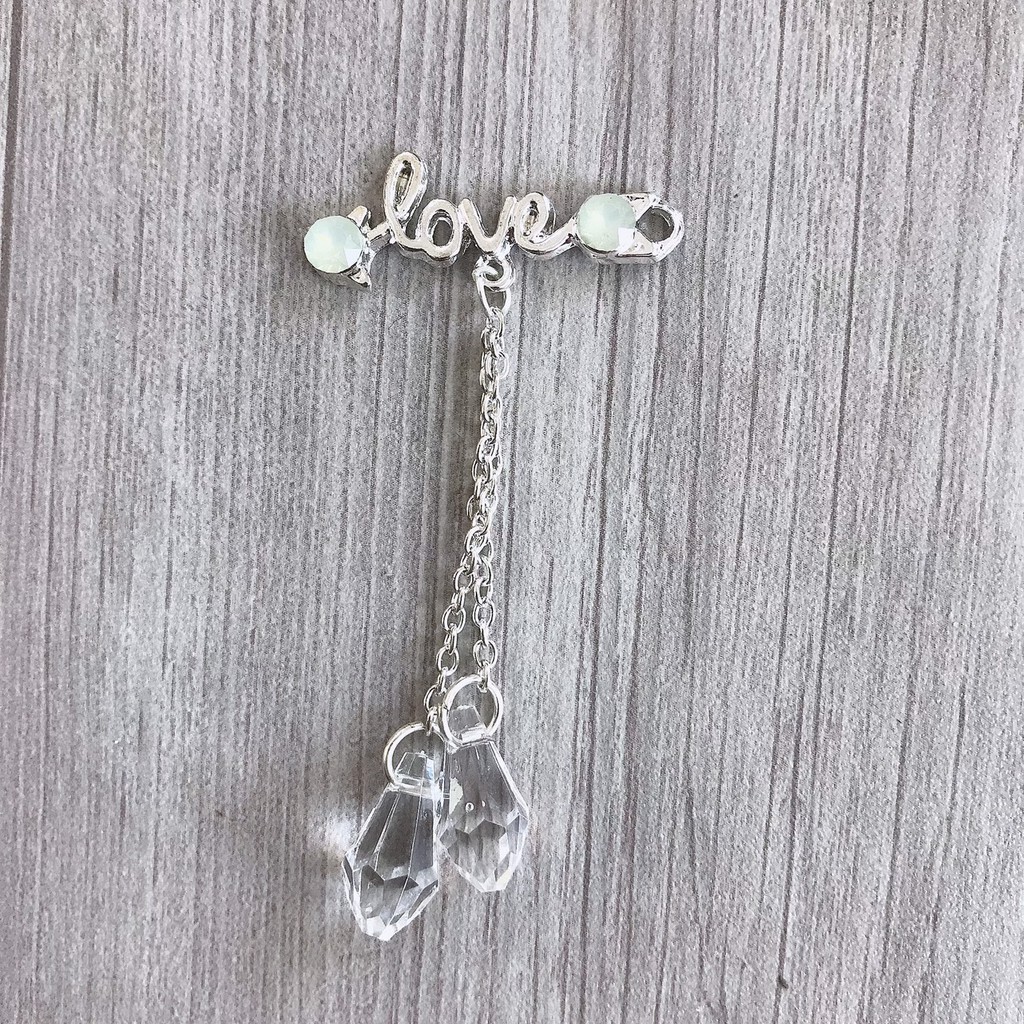 Các loại chữ hợp kim trang trí đồ handmade, trang trí túi ví, giày dép, ốp lưng