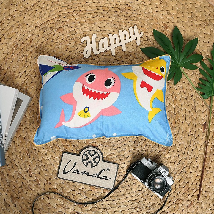 Gối trẻ em cotton 100% Cao cấp nhiều màu, gối cho bé size  30x45 cm