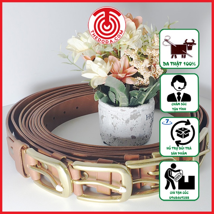 Thắt lưng Da Bò Sáp Nguyên Tấm Handmade Dây Lưng Da Bò Sáp Nịt Da Bò Da Bò Sáp, Hiện Đại, Trẻ Trung, Thedoda