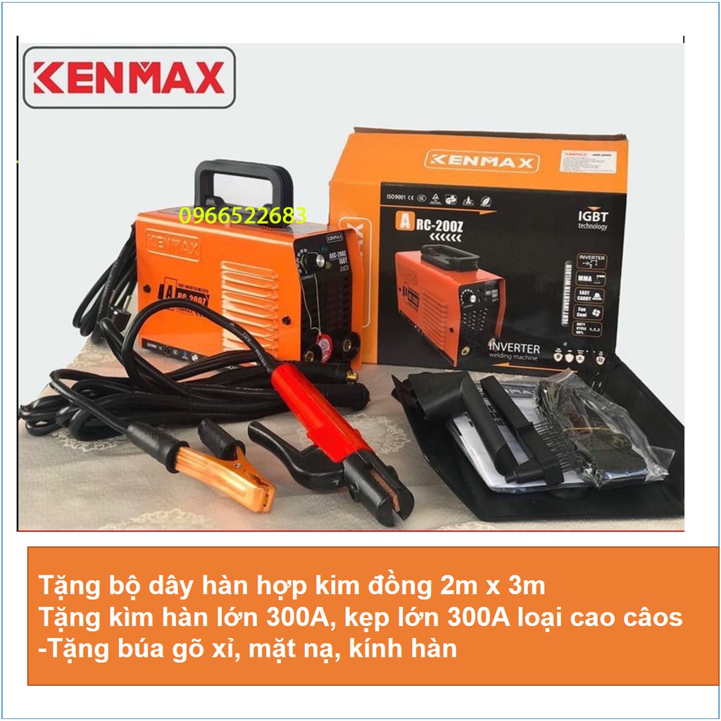 Máy hàn | Kenmax ARC 200Z |Tặng full bộ kiện + thương hiệu Nhật Bản