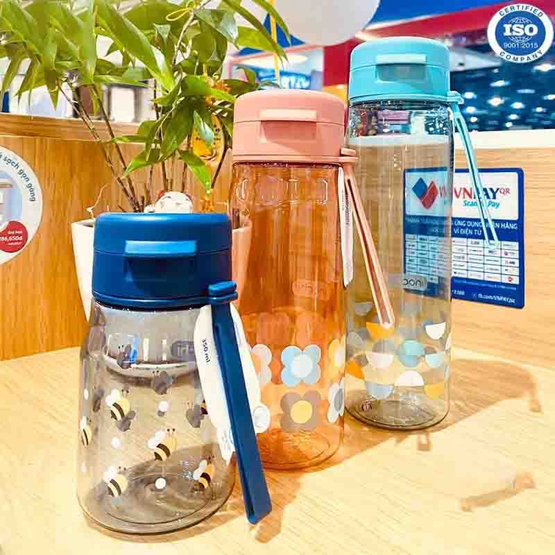Bình Nước Trẻ Em, Bình Nước Đi Học Cho Bé, Bình Nước Thể Thao KITA FAMI 350ml, 500ml, 700ml