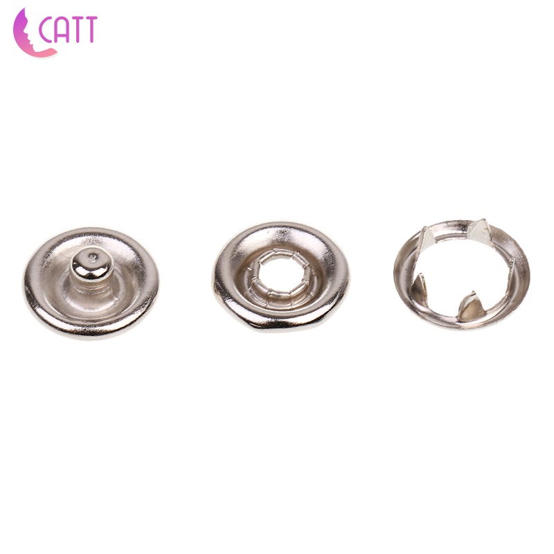 Set 50 Nút Bấm Màu Bạc 9.5mm Chuyên Dụng Cho May Vá DIY