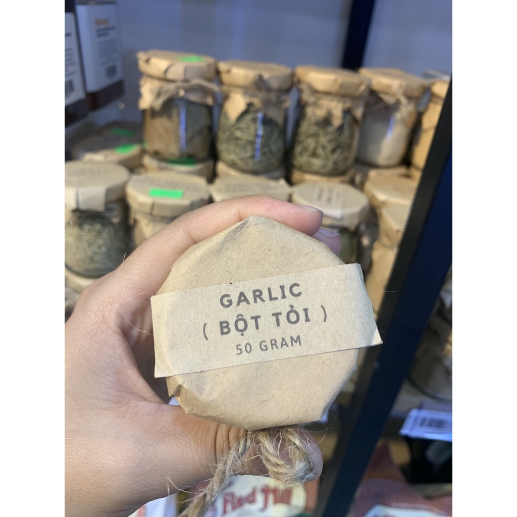 Gia Vị Nguyên Chất Nêm Nếm Lá Nguyệt Quế, Ngò Tây, Hương Thảo, Bột Tỏi, Quế, Ngãi Giấm, Bột Ơt, Húng Quế Hũ 50g