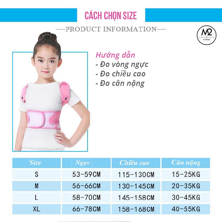 Đai chống gù lưng, trị lưng tôm John Boehner (cho trẻ em)