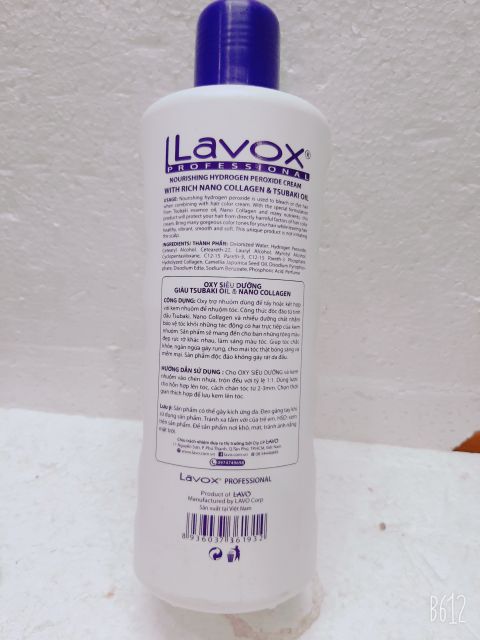 Oxy nhuộm tóc Lavox , 6%, 9%, 12%