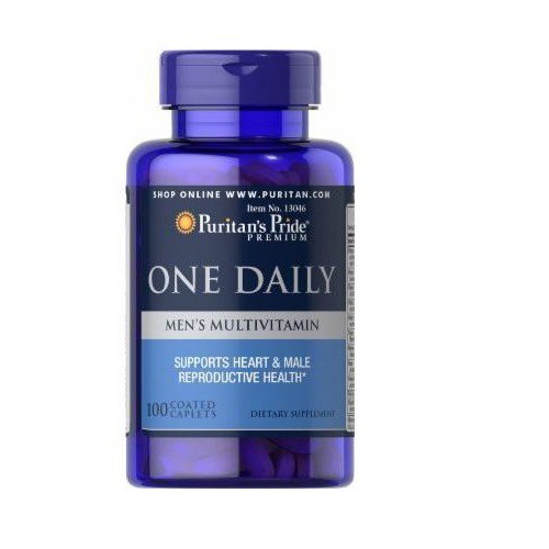 Vitamin tổng hợp tăng cường miễn dịch ngừa cảm cúm cho Nam giới Puritan's Pride One daily Men's Multivitamins 100v