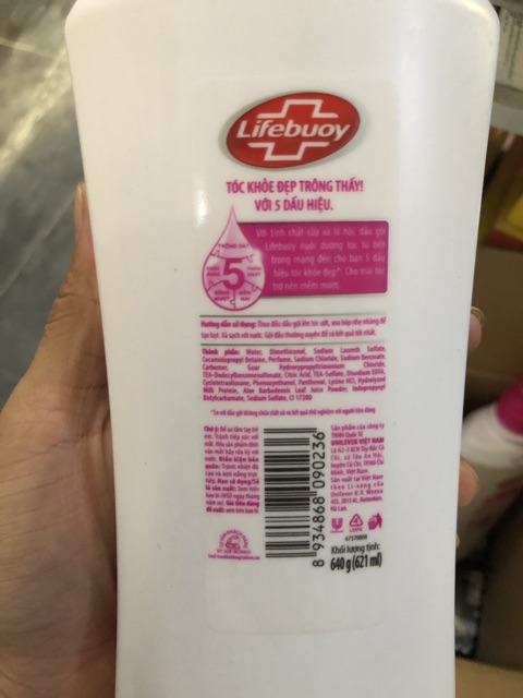 Dầu Gội Lifebuoy Dưỡng Tóc Mềm Mượt Chai 640 G