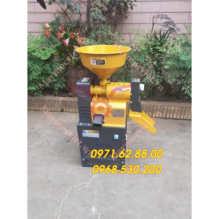 Máy sát gạo mini giá rẻ motor bảo hành 12 tháng
