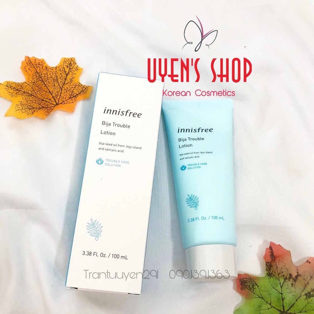 Sữa dưỡng ngăn ngừa mụn Innisfree Bija Trouble Lotion