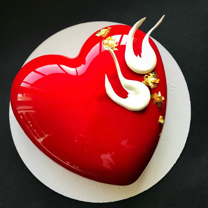 Khuôn Silicone Làm Bánh Mousse Hình Trái Tim