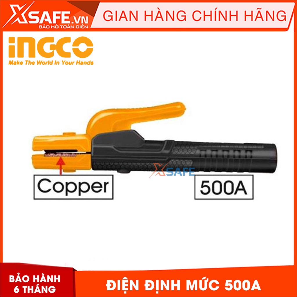 Kềm hàn INGCO WAH5008 Kìm hàn điện dòng điện định mức: 500A dùng cho máy hàn INGCO dưới 500A Đóng gói thùng carton