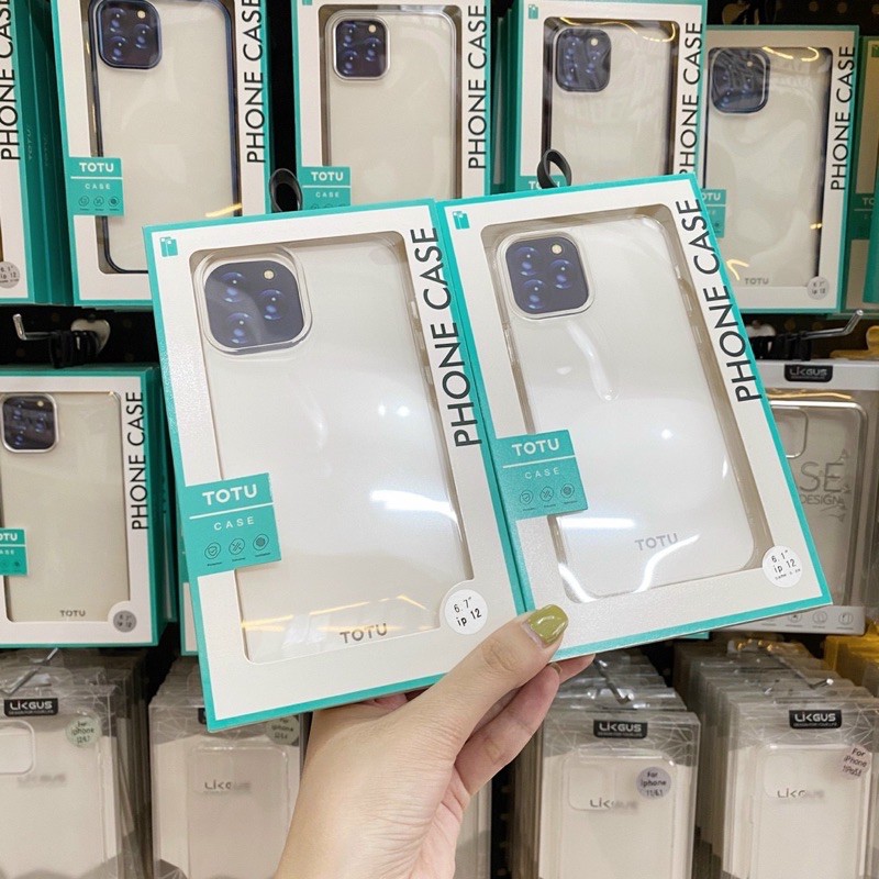 Ốp Lưng Không Ố Hãng TOTU Iphone 7 Plus Đến 14 Pro Max Lưng Mica Viền Dẻo Hàng Cao Cấp