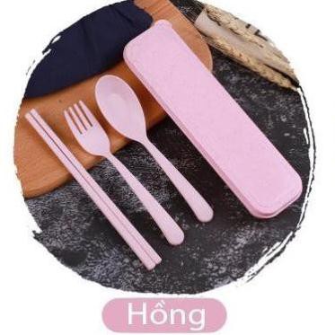 Bộ Đũa Thìa Dĩa Làm Từ Thân Lúa Mạch