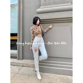 Áo da beo dài tay F21