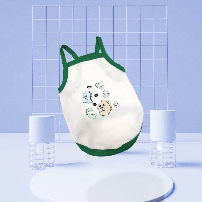 Quần áo cho thú cưng dog harness t shirt dinosaur dog quần áo mùa hè dinosaur áo sơ mi giản dị vest thú cưng
